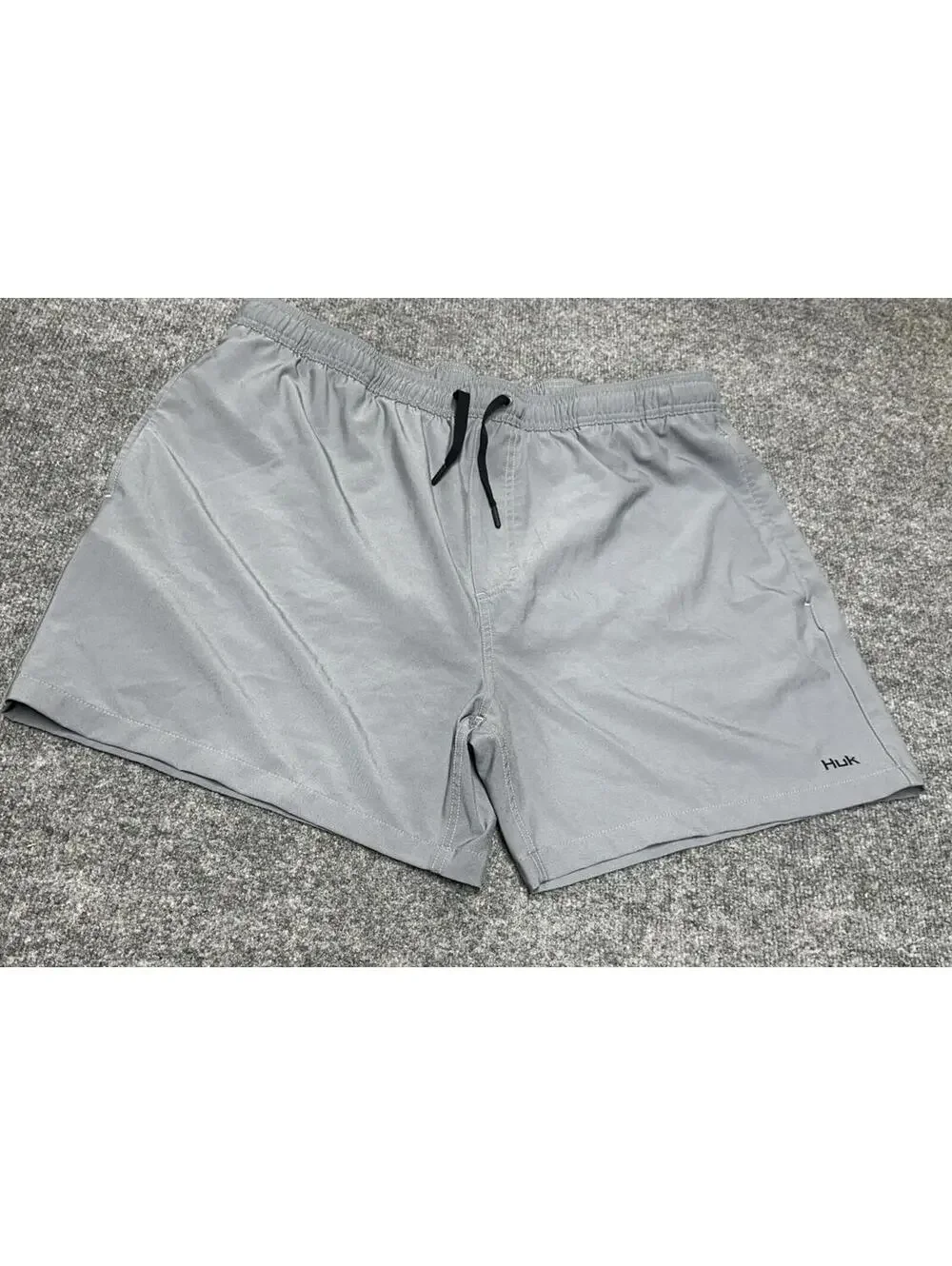 HUK Swim Fishing Trunks Gray  Performance Stretch Shorts BeachCore Gorpcore XXL